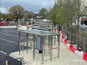 Colne Bus Station (March 2026) ariel view